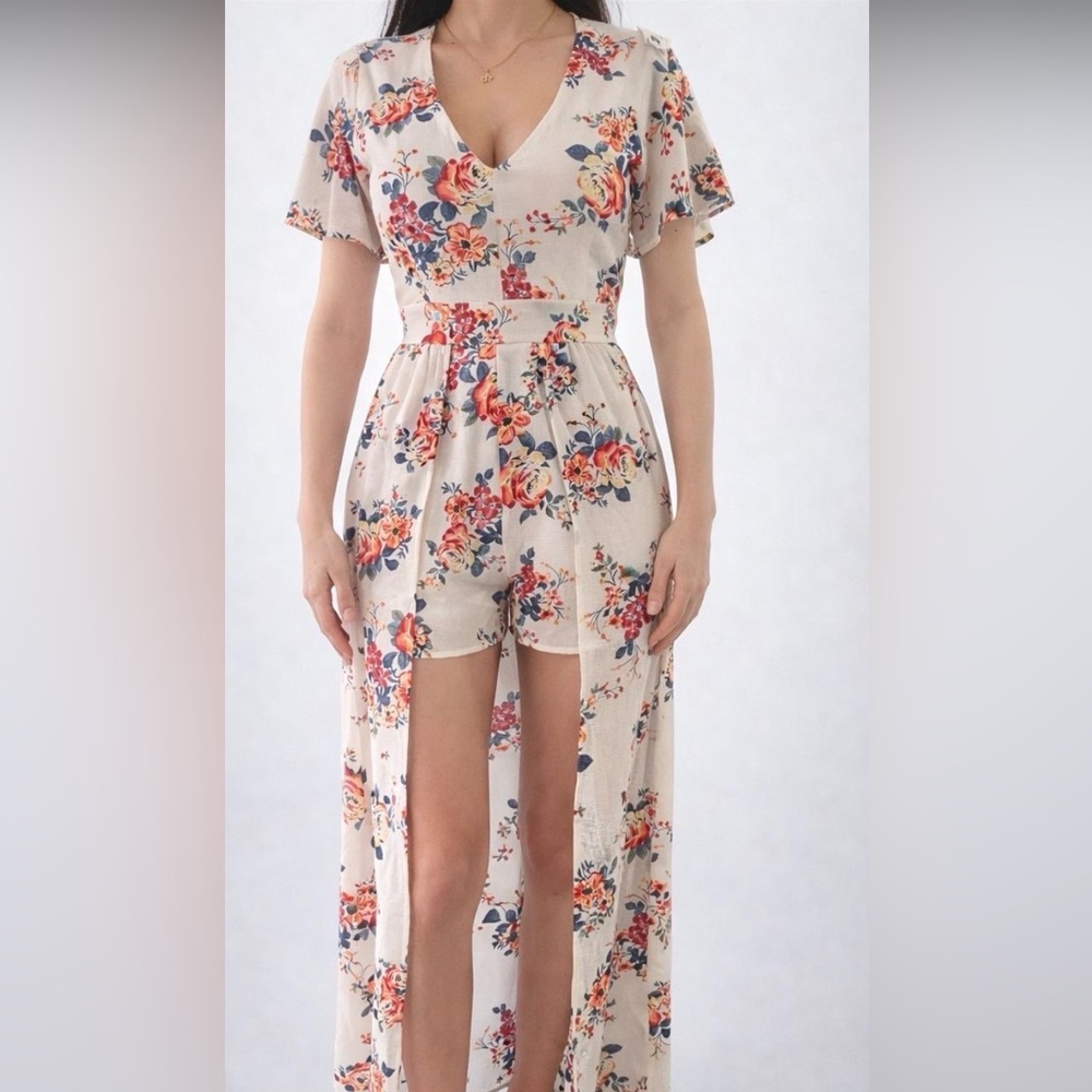 Floral Maxi Romper